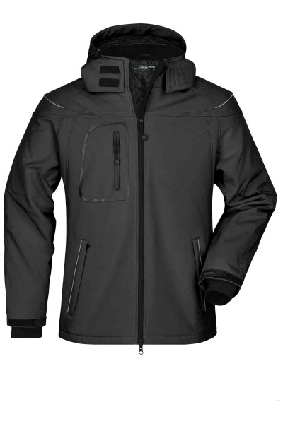 Men’s Winter Softshell Jacket JN1000, black