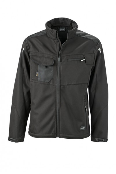 Workwear Softshell Jacket - STRONG - JN844, black/black