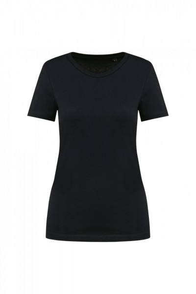 Supima® Damen-T-Shirt mit Rundhals ausschnitt und kurzen Ärmeln PK301, Black
