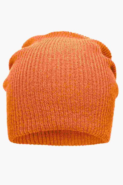 Knitted Long Beanie, orange, MB7955, one size