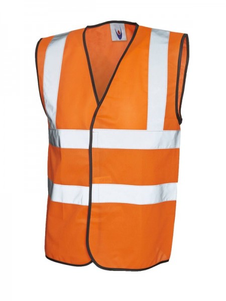 Sleeveless Safety Waist Coat UC801 Orange