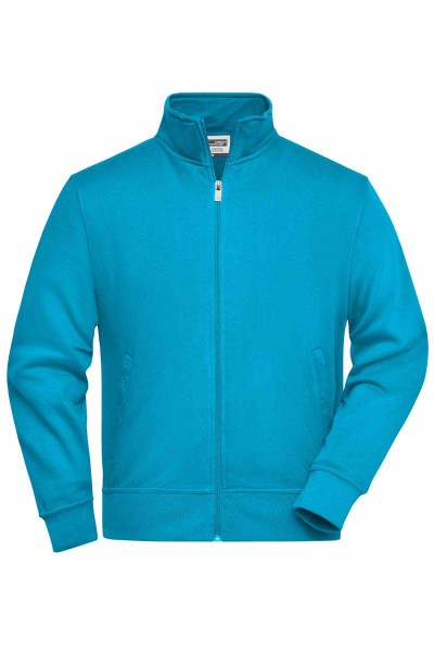 Workwear Sweat Jacket JN836, turquoise