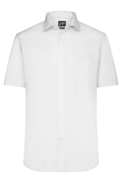 Men&#039;s Shirt Shortsleeve Micro-Twill JN684, white