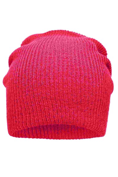 Knitted Long Beanie, pink, MB7955, one size