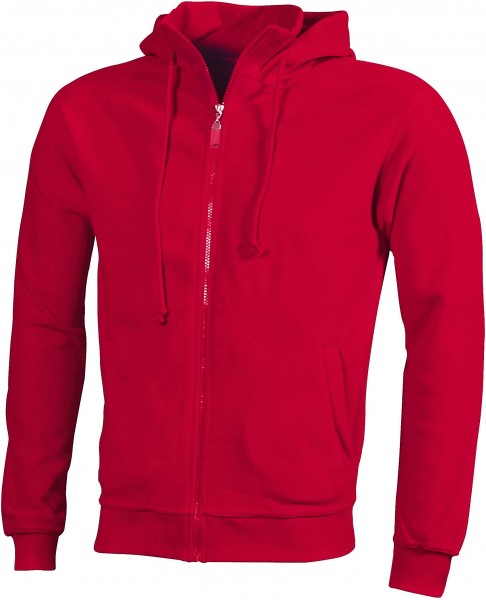 Microfleece Hooded Jacket, Jacken, red