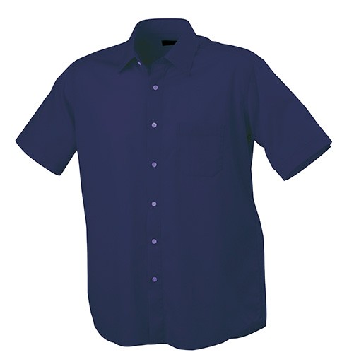 Men's Shirt Classic Fit Short, Hemden/Blusen, navy