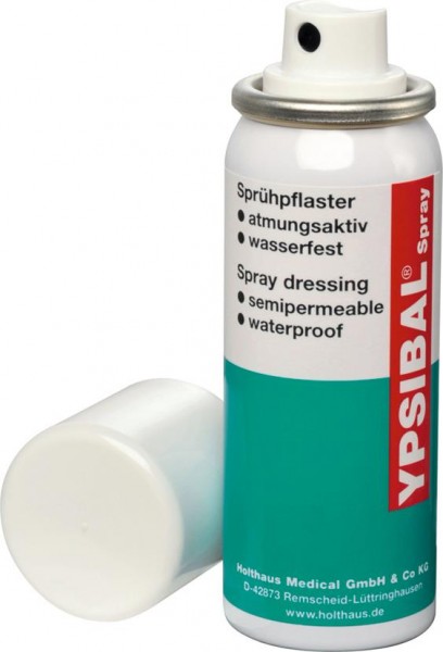 YPSIBAL® Spray, atmungsaktives, wasserfestes Sprühpflaster, Spraydose mit 50 ml