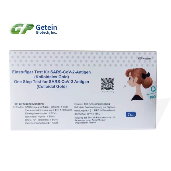 GP Getein SARS-Cov-2 Antigen Schnelltest Laientest, Einzeltest