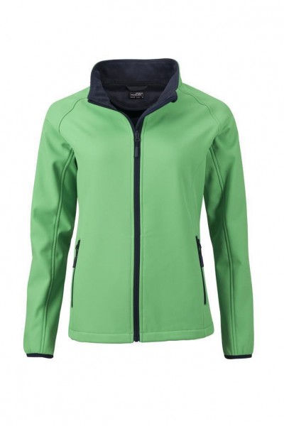 Ladies&#039; Promo Softshell Jacket JN1129, green/navy