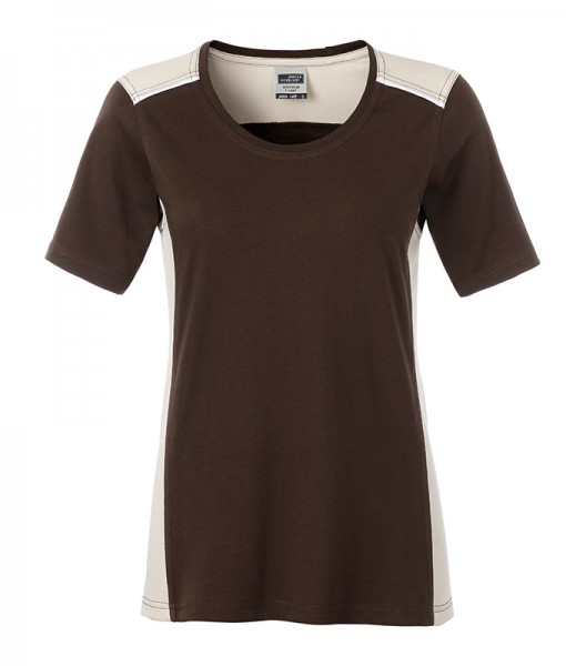 Ladies&#039; Workwear T-Shirt - COLOR - JN859, brown/stone