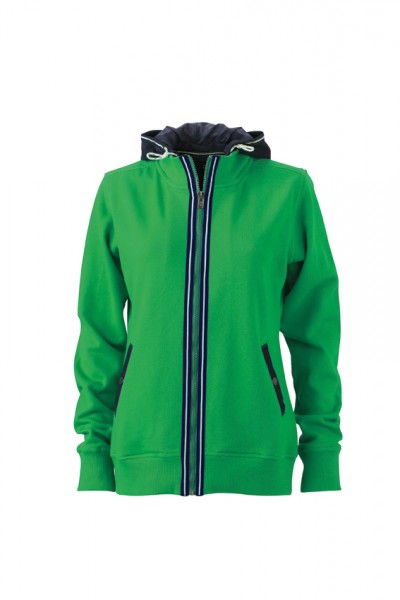 Ladies&#039; Hooded Jacket, Jacken, fern-green/navy