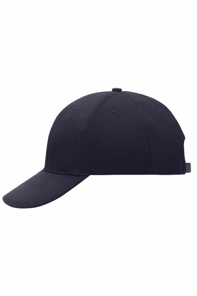 6 Panel Cap Laminated, navy, MB016, one size