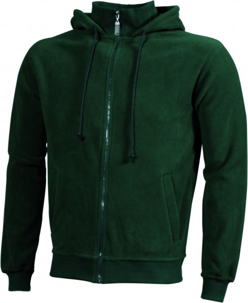 Microfleece Hooded Jacket, Jacken, dark-green
