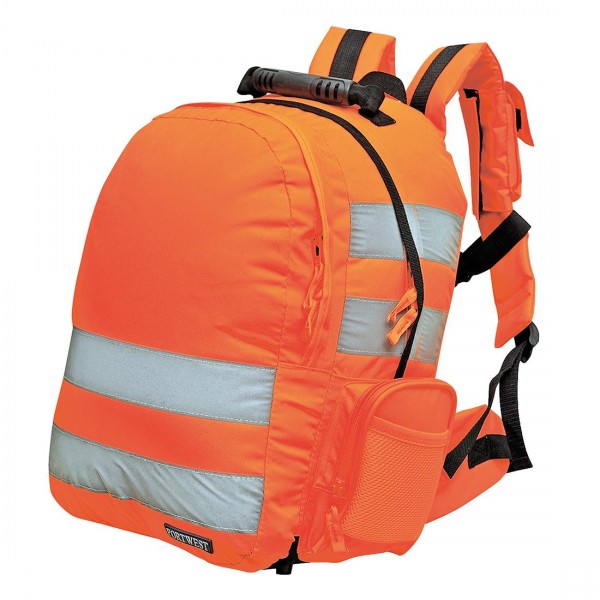 Schnellverschluss-Warnschutz-Rucksack, B904, Orange