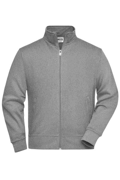 Workwear Sweat Jacket JN836, grey-heather