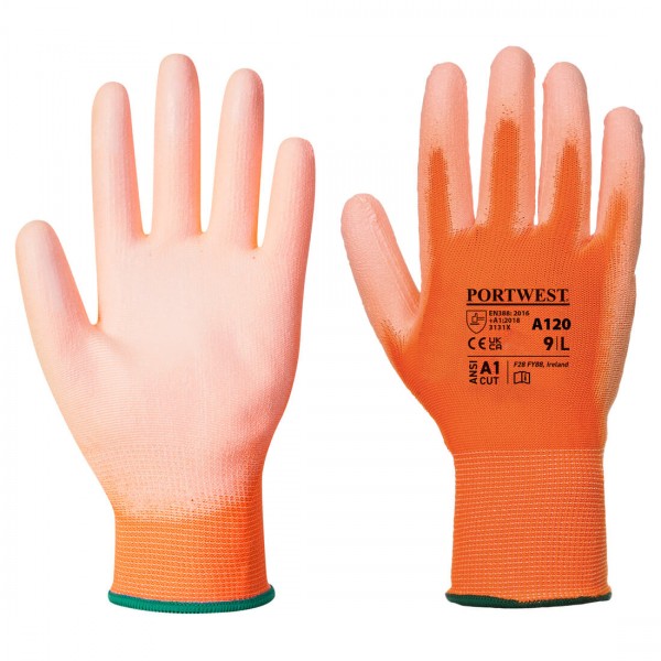 PU-Beschichteter-Handschuh, A120, Orange