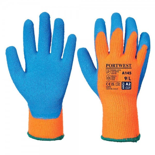 Cold Grip Handschuh, A145, Orange/Blau