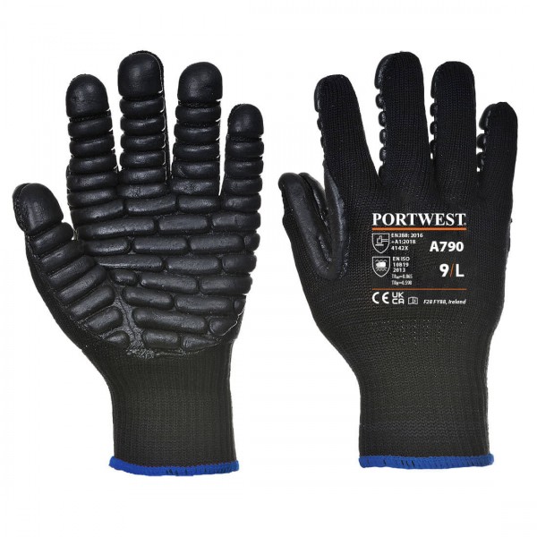 Anti-Vibrations-Handschuh, A790, Schwarz