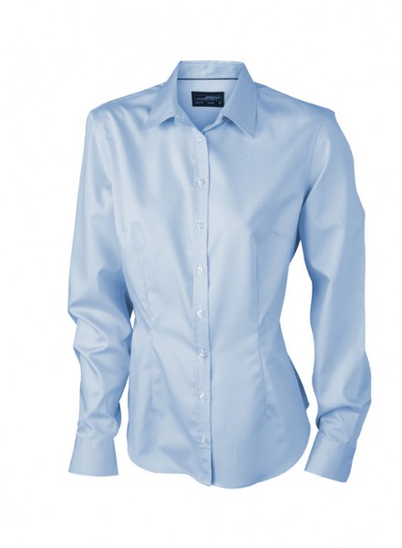 Ladies&#039; Long-Sleeved Blouse, Hemden/Blusen, light-blue