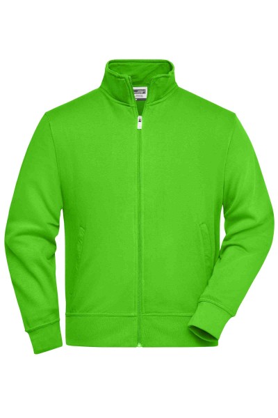 Workwear Sweat Jacket JN836, lime-green