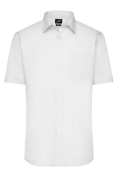 Men&#039;s Shirt Shortsleeve Poplin JN680, white