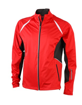 Men's Sports Jacket Windproof, Jacken, red/black
