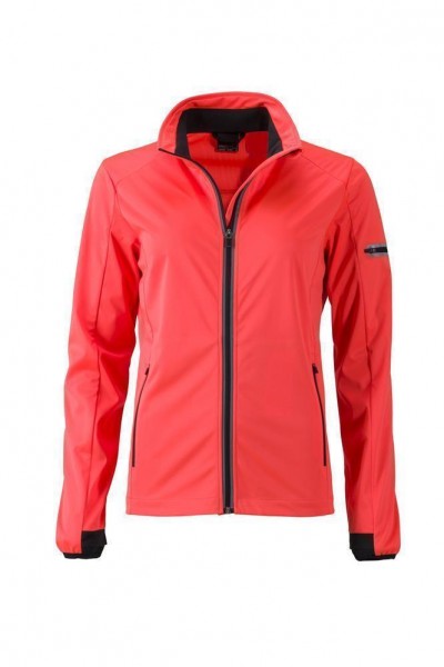 Ladies&#039; Sports Softshell Jacket JN1125, bright-orange/black