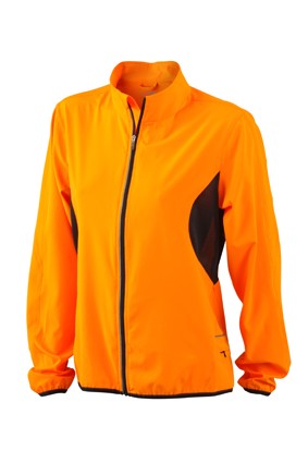 Ladies' Running Jacket, Jacken, fluo-orange/black