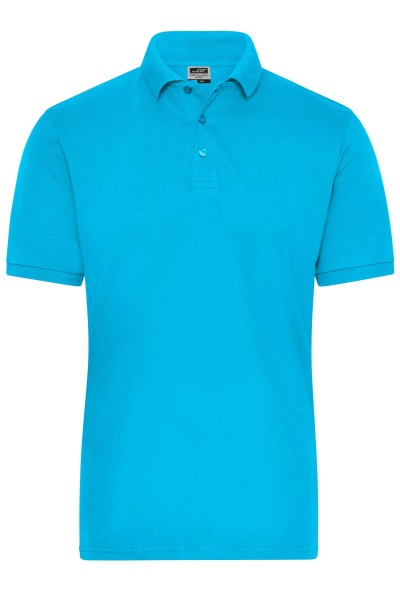 Men&#039;s BIO Stretch-Polo Work - SOLID - JN1806, turquoise