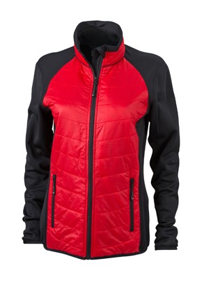 Ladies&#039; Hybrid Jacket, Jacken, black/red/black