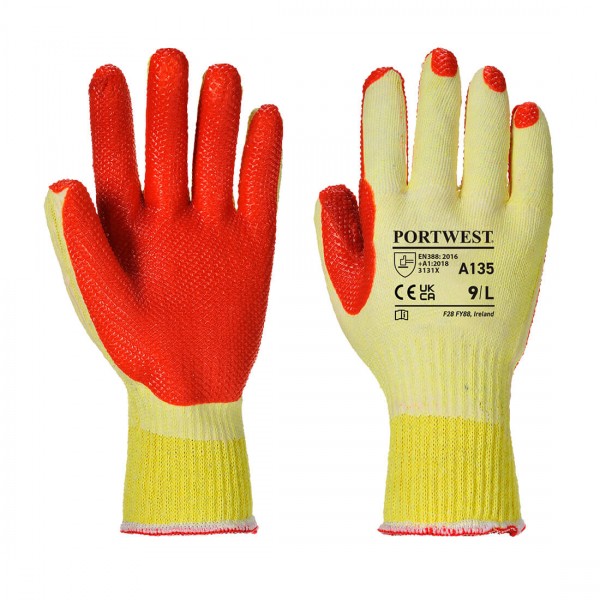 Tough Grip Handschuh, A135, Gelb/Orange