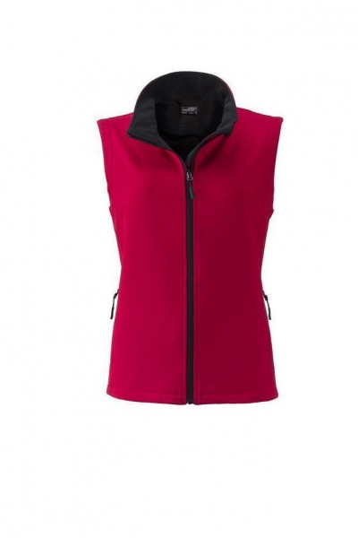 Ladies&#039; Promo Softshell Vest JN1127, red/black