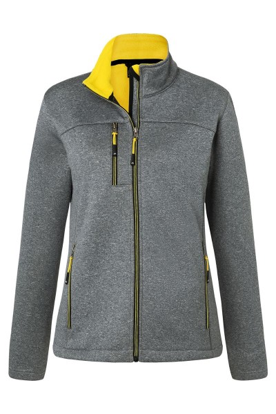 Ladies&#039; Softshell Jacket JN1147, dark-melange/yellow