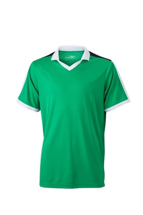 V-Neck Team Shirt, T-Shirts, green/white/black