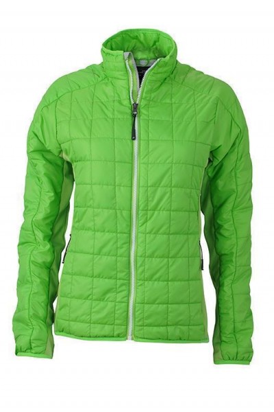 Ladies' Hybrid Jacket JN1115, spring-green/silver