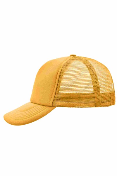 5 Panel Polyester Mesh Cap, gold-yellow, MB070, one size