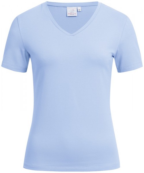 D-Shirt V-Neck 1/2 RF, bleu