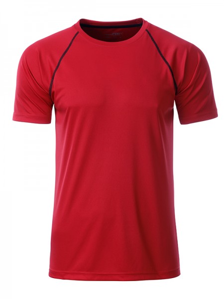 Men&#039;s Sports T-Shirt JN496, red/black