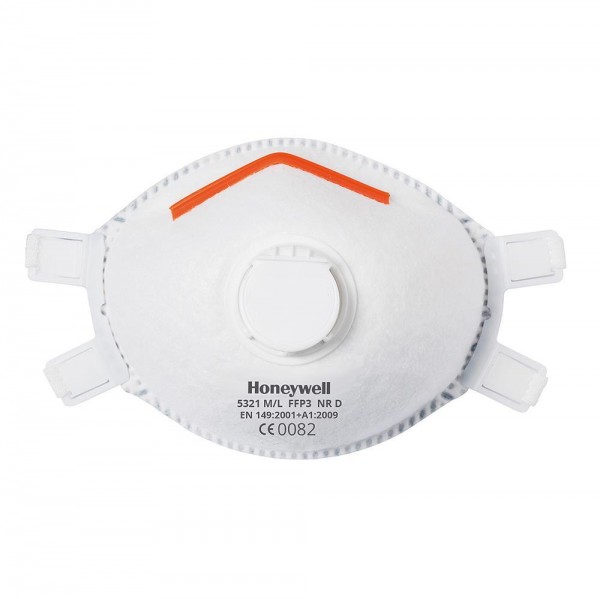 FFP3 NR D Honeywell 5321 M/L Atemschutz- Staub- Halbmaske mit Ventil, Box a 5 Stück