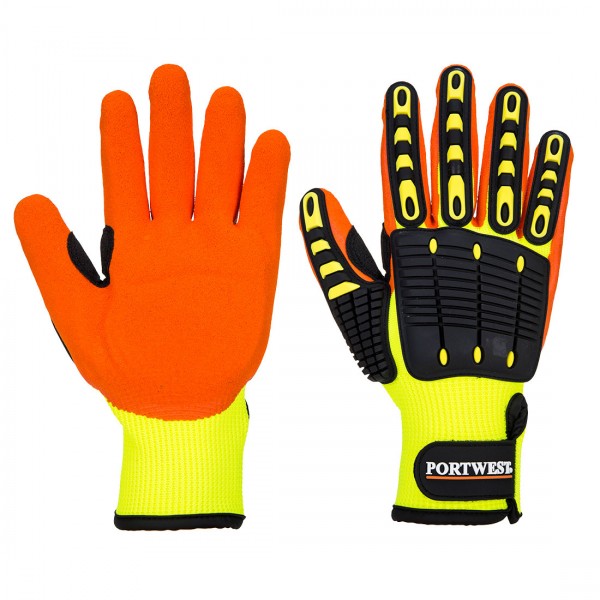 Stoss-Schutz-Handschuh, A721, Gelb/Orange