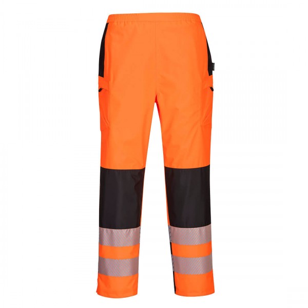 PW3 Warnschutz-Regenhose für Damen, PW386, Orange/Schwarz