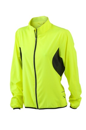 Ladies' Running Jacket, Jacken, fluo-yellow/black
