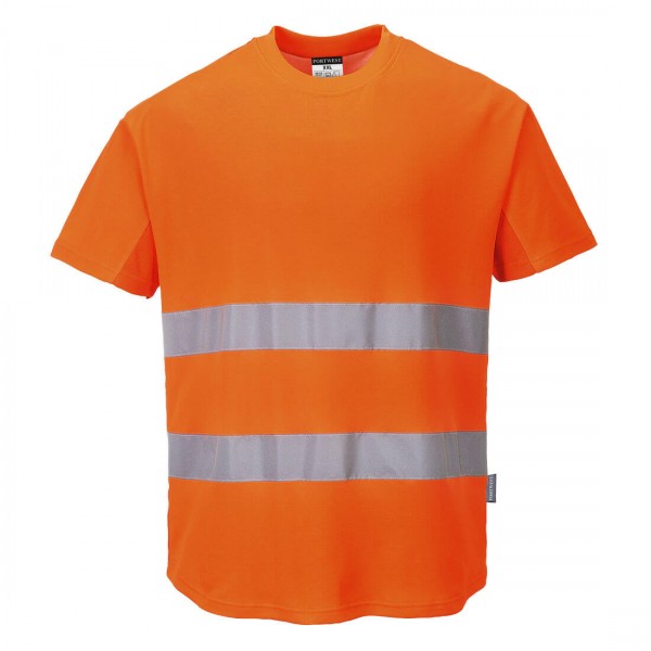 Netz-T-Shirt, C394, Orange