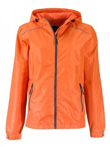 Ladies&#039; Rain Jacket JN1117, orange/carbon