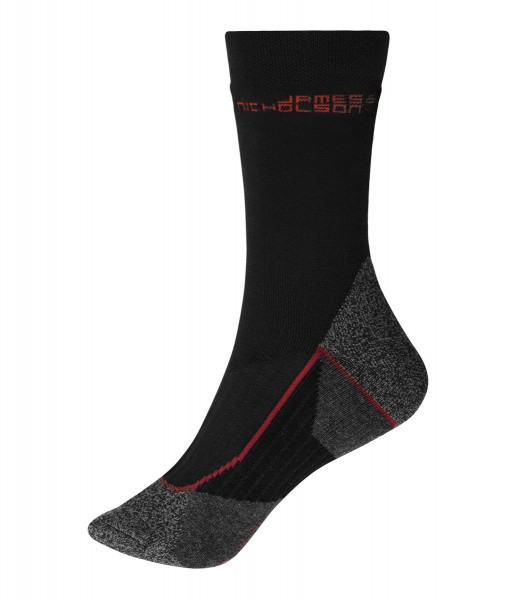 Worker Socks Warm JN213, black/red
