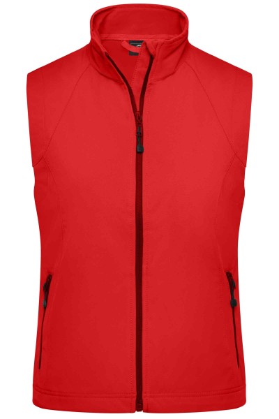 Ladies&#039; Softshell Vest JN1023, red