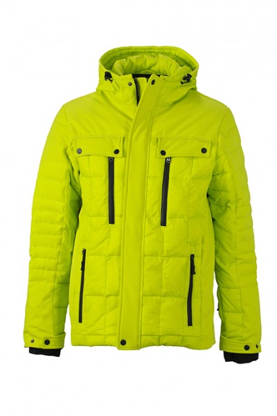 Men's Wintersport Jacket, Jacken, acid-yellow/black