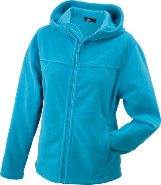 Girly Microfleece Jacket Hooded, Jacken, turquoise