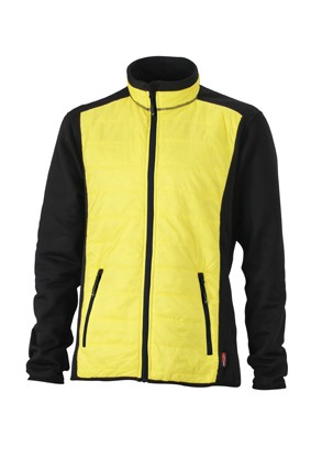 Men&#039;s Hybrid Jacket, Jacken, black/yellow/black