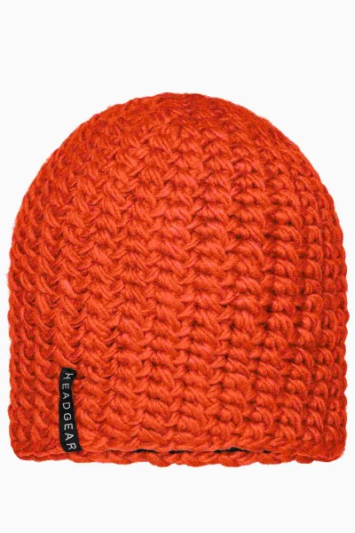 Casual Outsized Crocheted Cap, orange, MB7941, one size